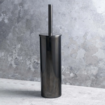 Bemeta HEMATIT WC štětka válcová na postavení pověšení černý kartáč