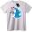 NOONEBRAND Тениска Влюбен Пингвин - 2XL, White