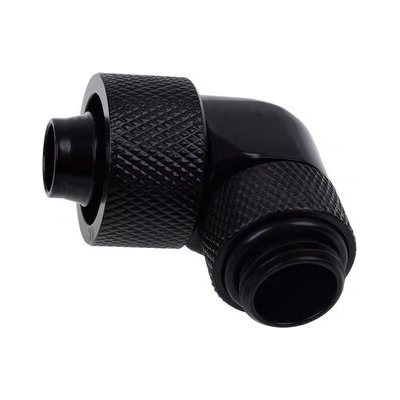 Alphacool Фитинг Alphacool Eiszapfen, Удължител, 90°, 16/10mm, G1/4, Черен мат (AC-1011165)