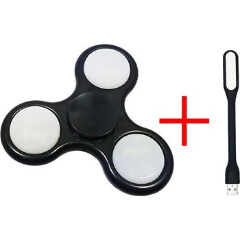 Fidget spinner LED červený
