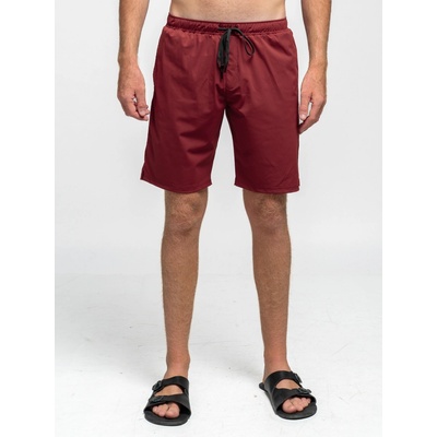 TallGuys pánské prodloužené plavky Burgundy
