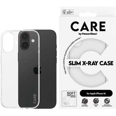 Panzer Гръб CARE by PanzerGlass за iPhone 16, Case Fashion X-Ray Soft Basic