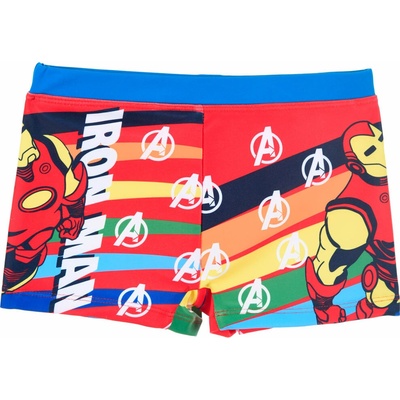 Chlapčenské plavky AVENGERS IRONMAN červené