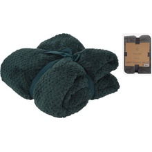 Homestyling Deka fleece Premium tmavo zelená 130x170