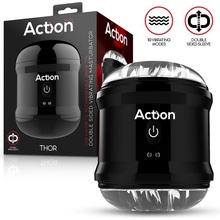 Action Thor Double Sided Masturbátor s vibračním černý
