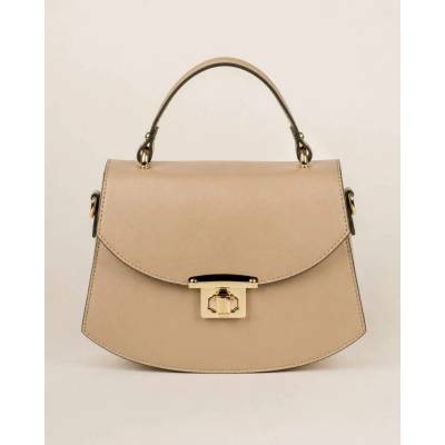 Sueno Bags Ivy kožená kabelka béžová 24 × 17 × 7 cm