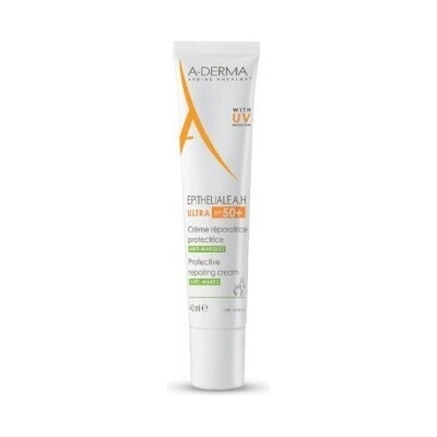 ADERMA Защитаващ възстановяващ крем с UV защита, Protective Repairing Cream, A-Derma Epitheliale A. H. Ultra, SPF50+ 40 ml