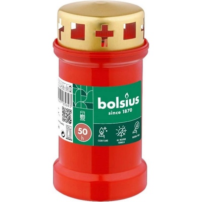 Bolsius Червена ритуална свещ Bolsius с горене 50 часа (BO-RC3-CAP-R)