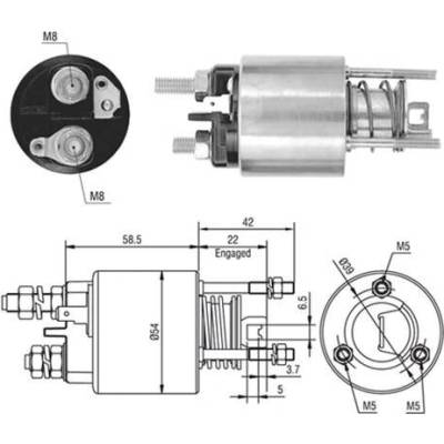 MAGNETI MARELLI Elektromagnetický spínač, startér 940113050384