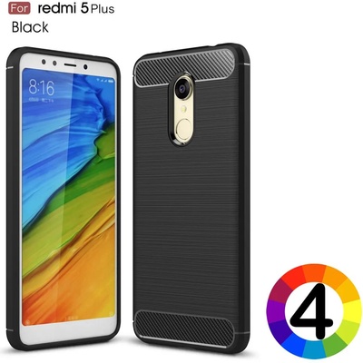 Xiaomi Redmi 5 Plus / Redmi Note 5 Удароустойчив Carbon Fiber Калъф и Протектор