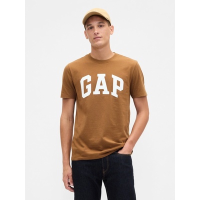 Gap tričko s logom Everyday Soft hnedé