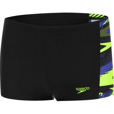 Speedo Hyper Boom Panel Aquashort Boys Black/Yellow