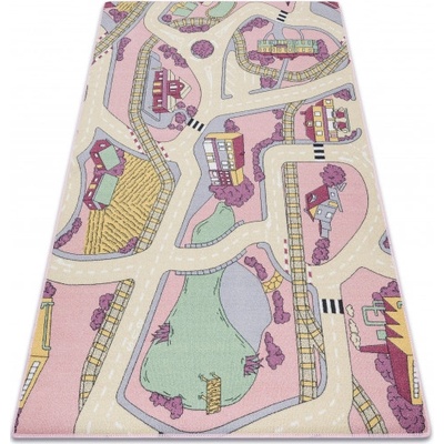 Makro Abra Rebel Roads Playtime 63 Město uličky růžový béžový