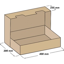 NAKUPIM.SK Kartónová krabica s vekom 400 x 300 x 105 mm