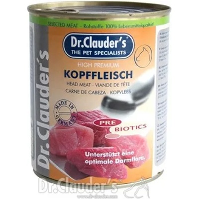 Dr.Clauder's Selected Meat Kopffleisch/Pre Biotics/ - месо от говежди глави консервирана храна за подрастващи кучета, 2 броя х 800 гр