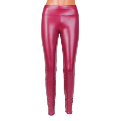 Елегантен ватиран кожен клин в цвят бордо