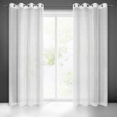 Takoy Záclona GRACJA z hladkého matného etamínu 140 x 250 cm-HF-399437 | 140 x 250 cm