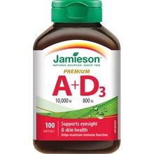 Jamieson Vitamíny A+D 10000/800IU Premium 100 kapslí