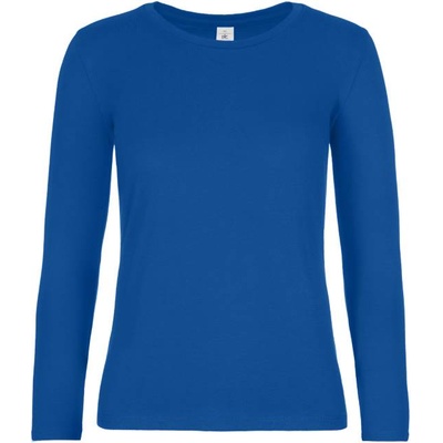 B&C Collection B&c 190 lsl / Дамска тениска с дълъг ръкав от плътен памук - кралско синьо l (01008t45003)