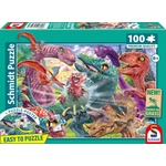Schmidt Spiele Детски пъзел Schmidt от 100 части - Малки динозаври, големи приключения (56527) - baby