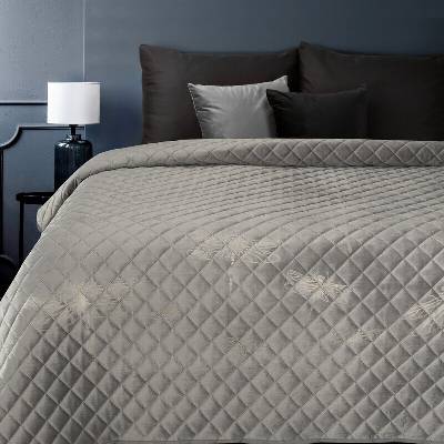 Takoy PREMIUM Sametový přehoz na postel LORI prošívaný s motivem vážky-HF-382497 170 x 210 cm