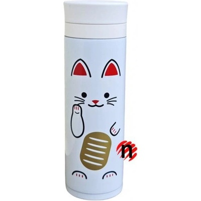 Hakoya nerezová termoska Maneki Neko 300 ml bílá