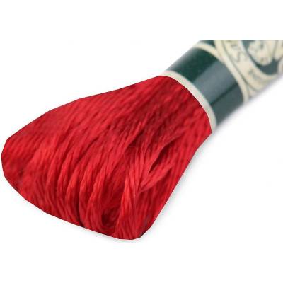 Vyšívací příze DMC Mouliné Satén Varianta: S321 Fiery Red, Balení: 1 ks