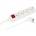 MicroConnect 4-way Schuko Power Strip on/off switch 5M, White
