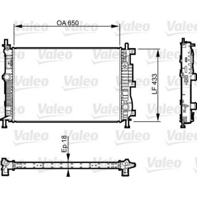 Chladič, chlazení motoru VALEO 735555