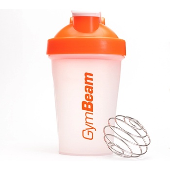 GymBeam Шейкър Blend Bottle бял-оранжев 400 мл