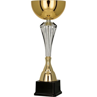 Kovový pohár Zlato-stříbrný 29,5 cm 10 cm