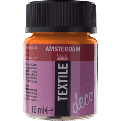 Farba na textil Amsterdam Textile Deco 16ml oranžová nepriesvitná 263