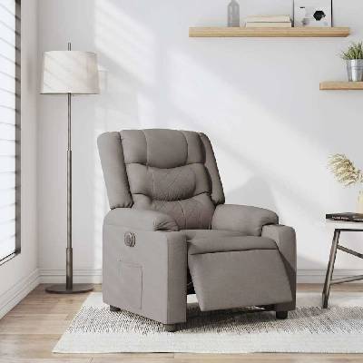vidaXL 3206569 Elektrické polohovací textil taupe