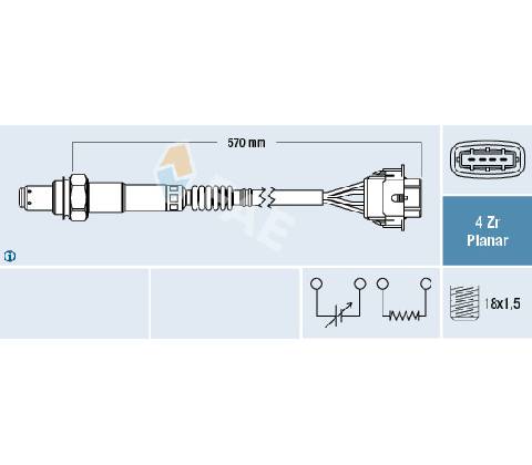Lambda sonda FAE 77154