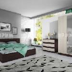 Bogdan Furniture I Спален комплект Модел 7000 за матрак 160/200, Сонома тъмна