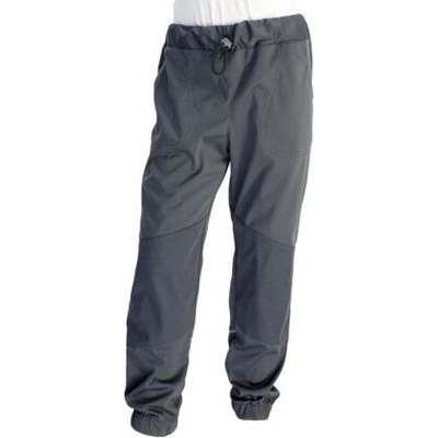 Fantom Dětské softshellové kalhoty s dvojitými koleny šedé letní softshell