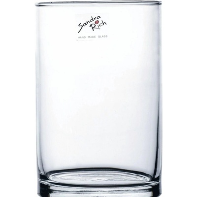 Sandra Rich Cyli Váza sklenená 15 cm, priemer 10 cm
