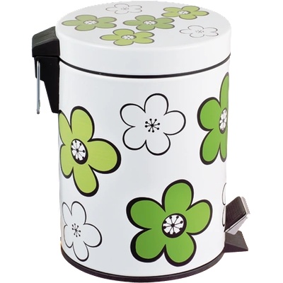 HORECANO G-Кош с педал 12l flower ЗЕЛЕНО (11054А-g) (018583)