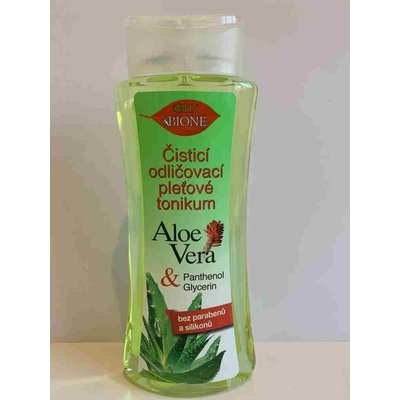 Bione Cosmetics Aloe Vera čistící odličovací pleťové tonikum 255 ml