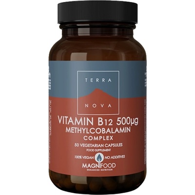 Terranova Vitamin B-12 500 mcg Methylcobalamin Complex [50 капсули]