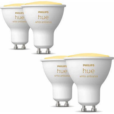 Philips HueWA 4.3 W GU10 2P EUR + HueWA 4.3 W GU10 2P EUR