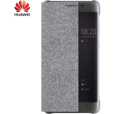 Huawei Smart View Flip Case - оригинален кожен калъф за Huawei Mate 9 Pro (сив)