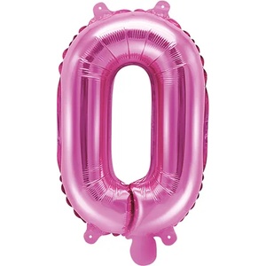 PartyDeco Балон от фолио Mini - Буква О 35см розов