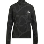 adidas Дамска тениска adidas Women's ADI365 Running Half Zip Running shirt - Black / Grey Five (916-7575-0115)