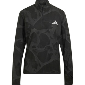 adidas Дамска тениска adidas Women's ADI365 Running Half Zip Running shirt - Black / Grey Five (916-7575-0115)