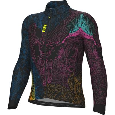 Alé Мъжка фланелка с дълъг ръкав за колоездене Alé Pragma Zanzibar L/S Jersey Cycling jersey - Multicolor (056-3806-0114)