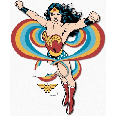 Zuty Wonder woman duha II 40 x 50 cm vypnuté plátno na rám 8596530192091