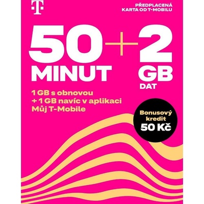 T-Mobile SIM Twist 50 MINUT + 2GB