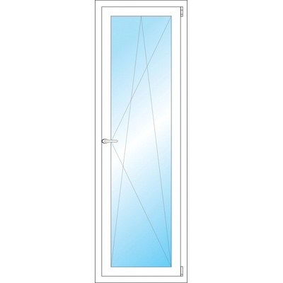 OKNA HNED Plastové okno 56x171 cm bílé otevíravé a sklopné pravé