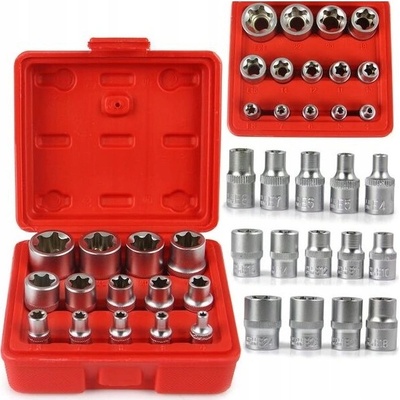 Nástrčné kľúče vnútorný torx E4-E24 14ks